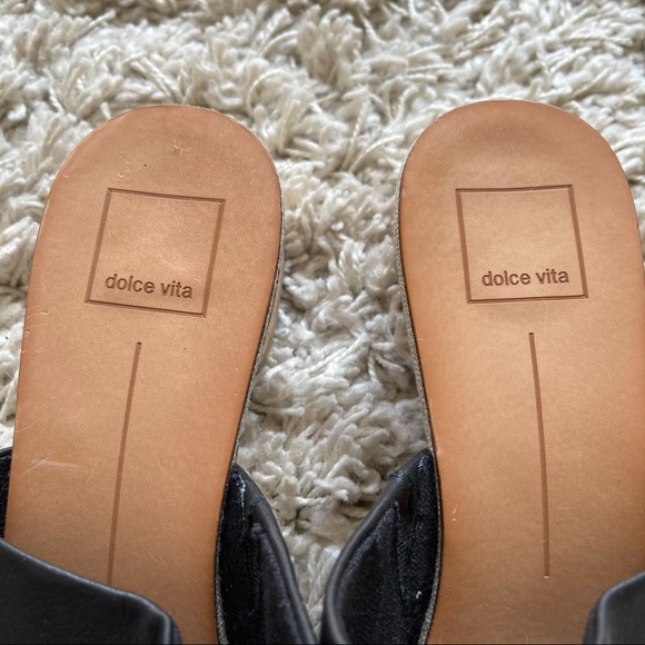 Dolce Vita Leather Kaira Block Heel Sandals - Picture 12 of 13